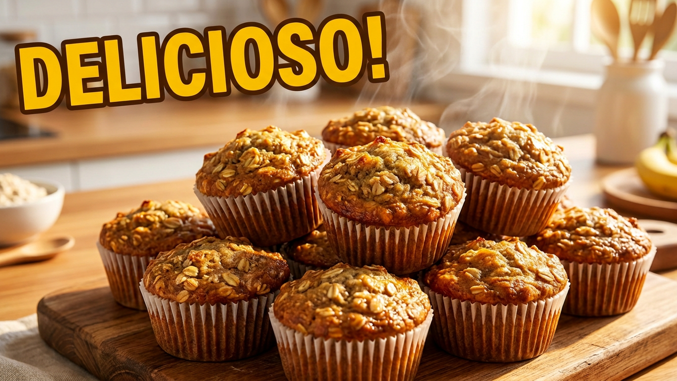 bolinho de banana com aveia