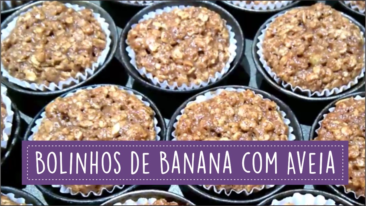 Bolinho de Banana com Aveia