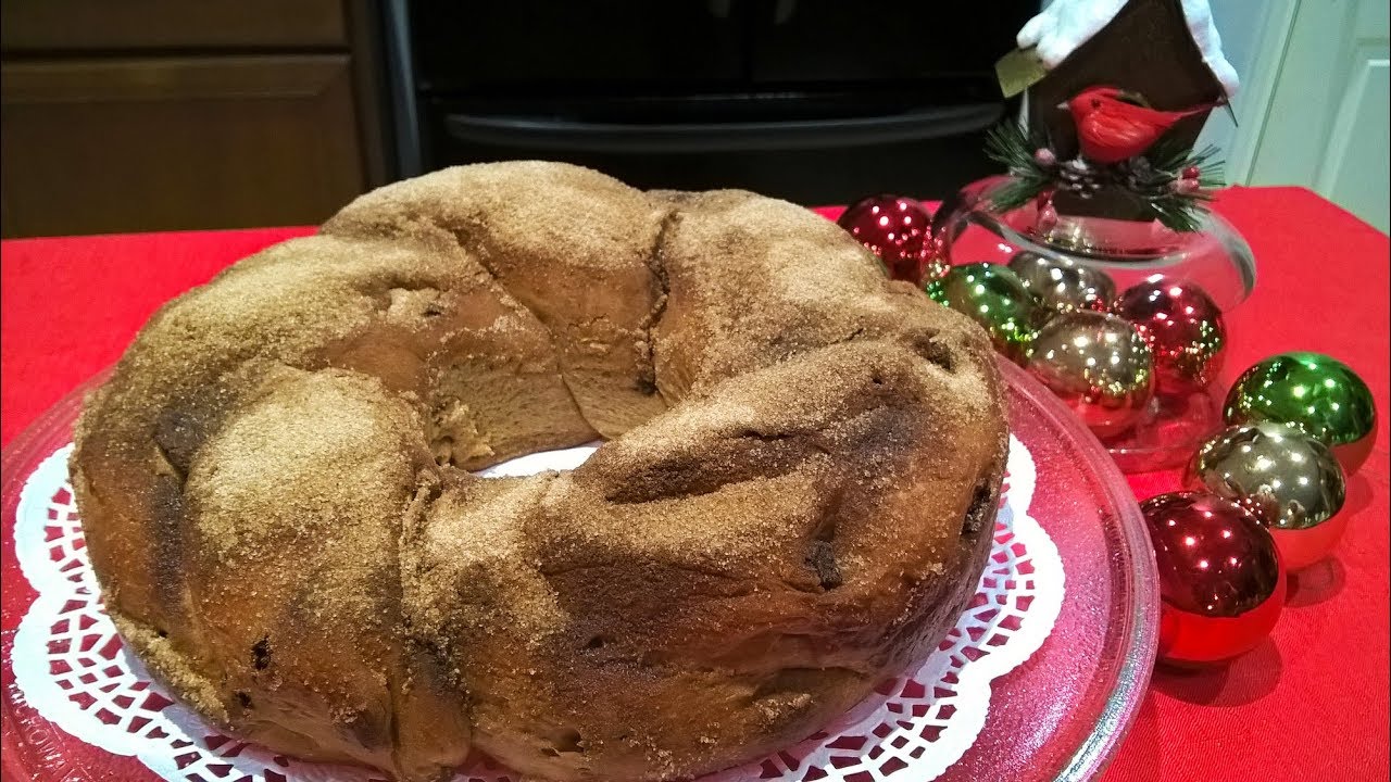 Rosca de Natal de Canela com Passas