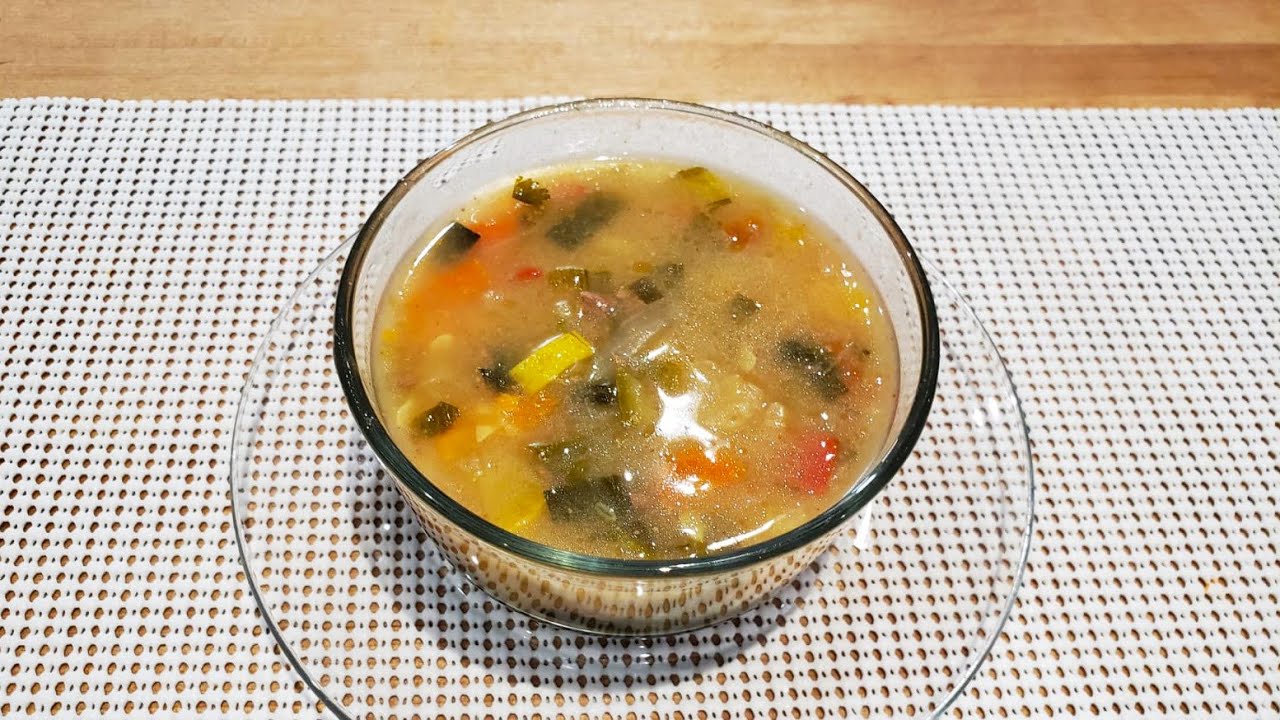 Sopa de legumes com Carne