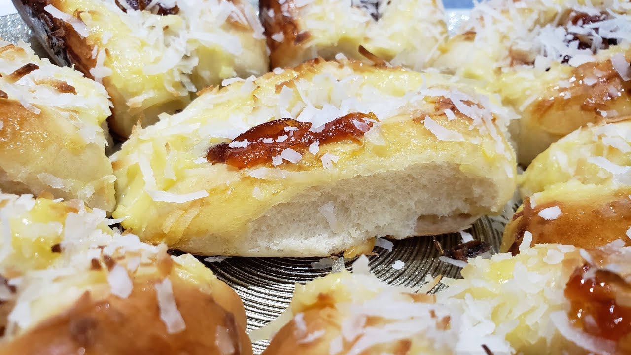 Pão doce com Creme e Goiabada Igual o de Padaria