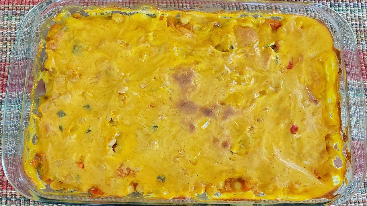 Abobrinha com Grão de Bico Gratinada