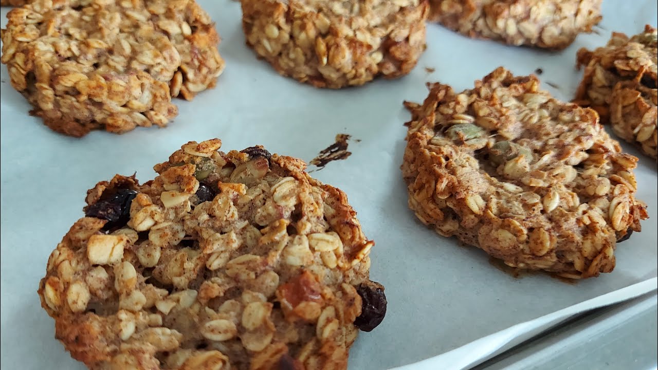 Cookies de Aveia com Bananas