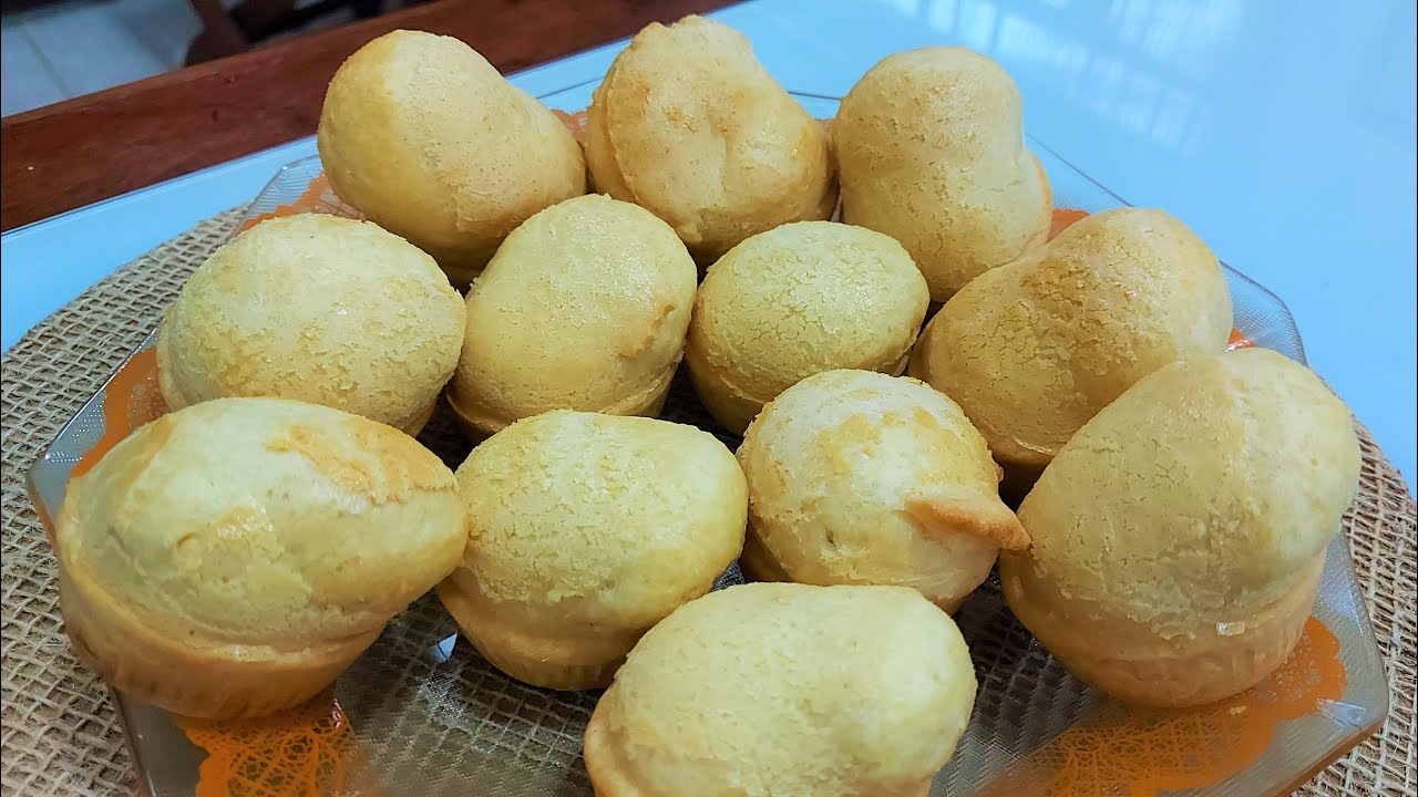 Pão de Queijo de Provolone com Azeitonas de liquidificador