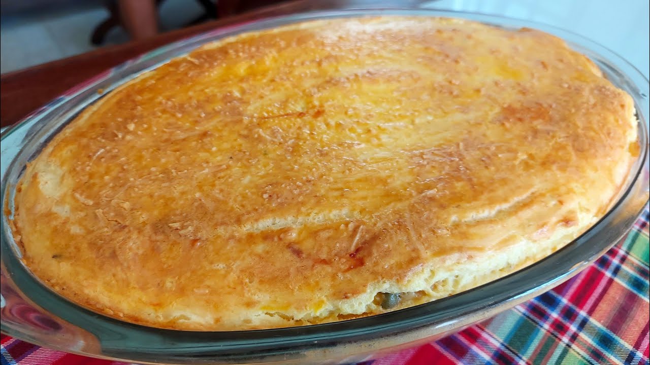 Bolo de Batata de Frango com Palmito