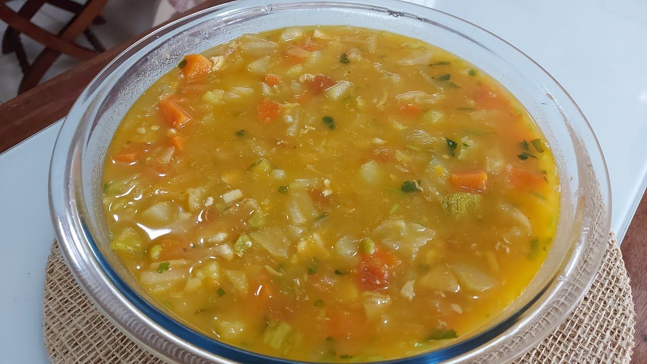 Receita de Sopa de Legumes Com Frango