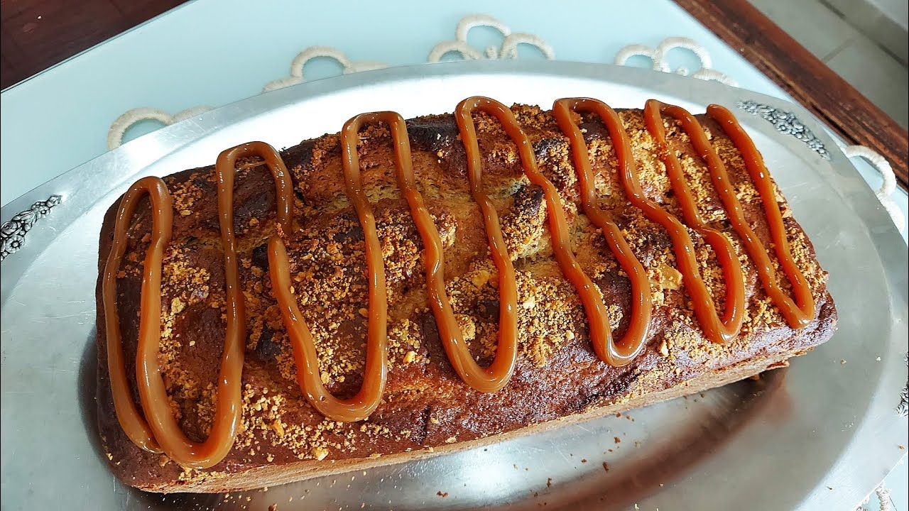 Receita de Bolo de Amendoim com Doce de Leite