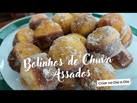 Bolinho de Chuva Assado: leve, fofinho e sem fritura