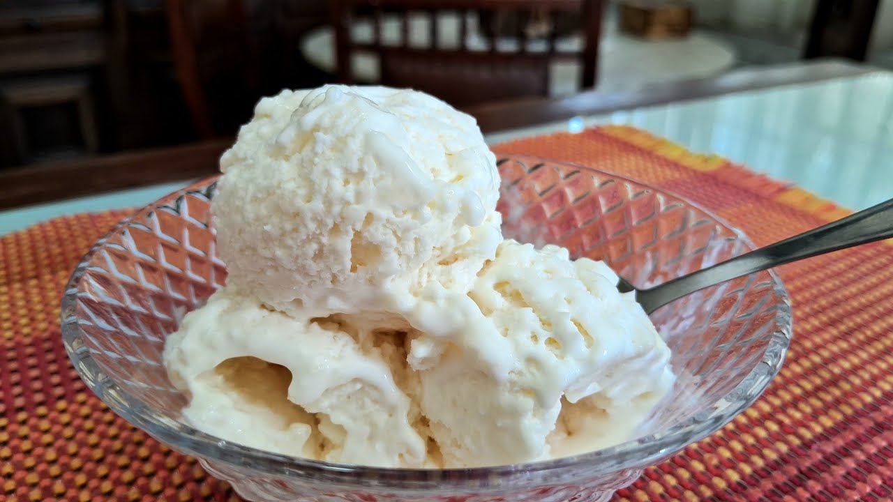 Sorvete de Tapioca com Leite de Coco