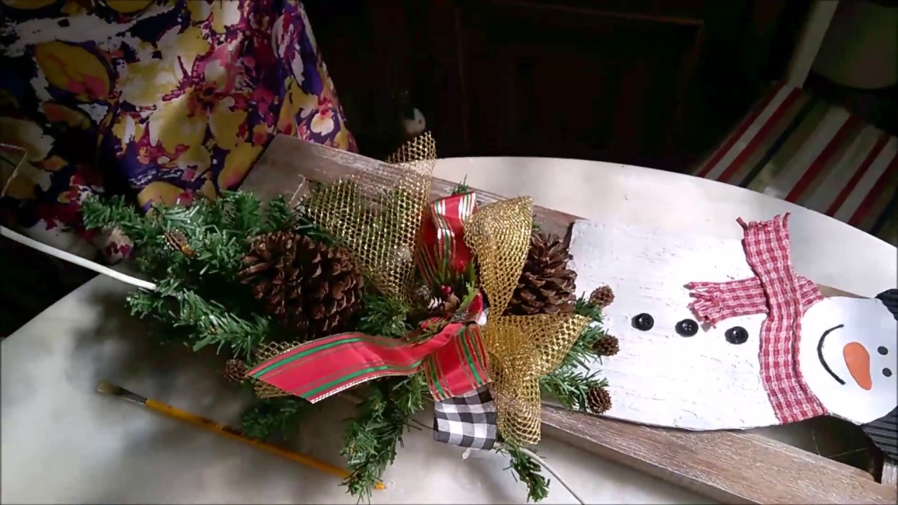 Janela de Natal com boneco de neve