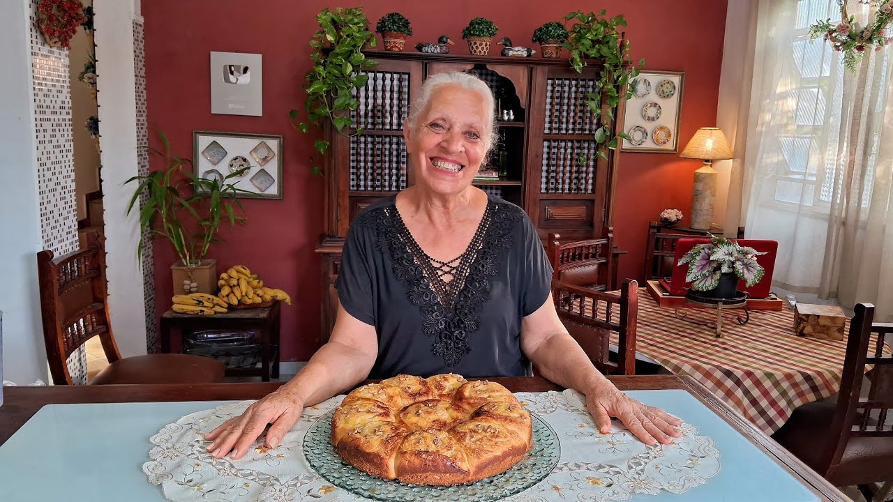Rosca de Laranja com Nozes Fofinha e Perfumada