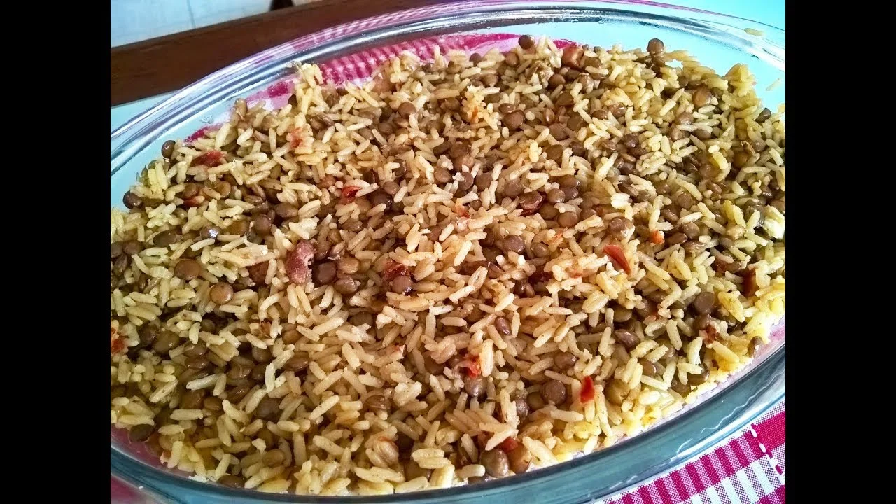 Arroz com Lentilha e Bacon
