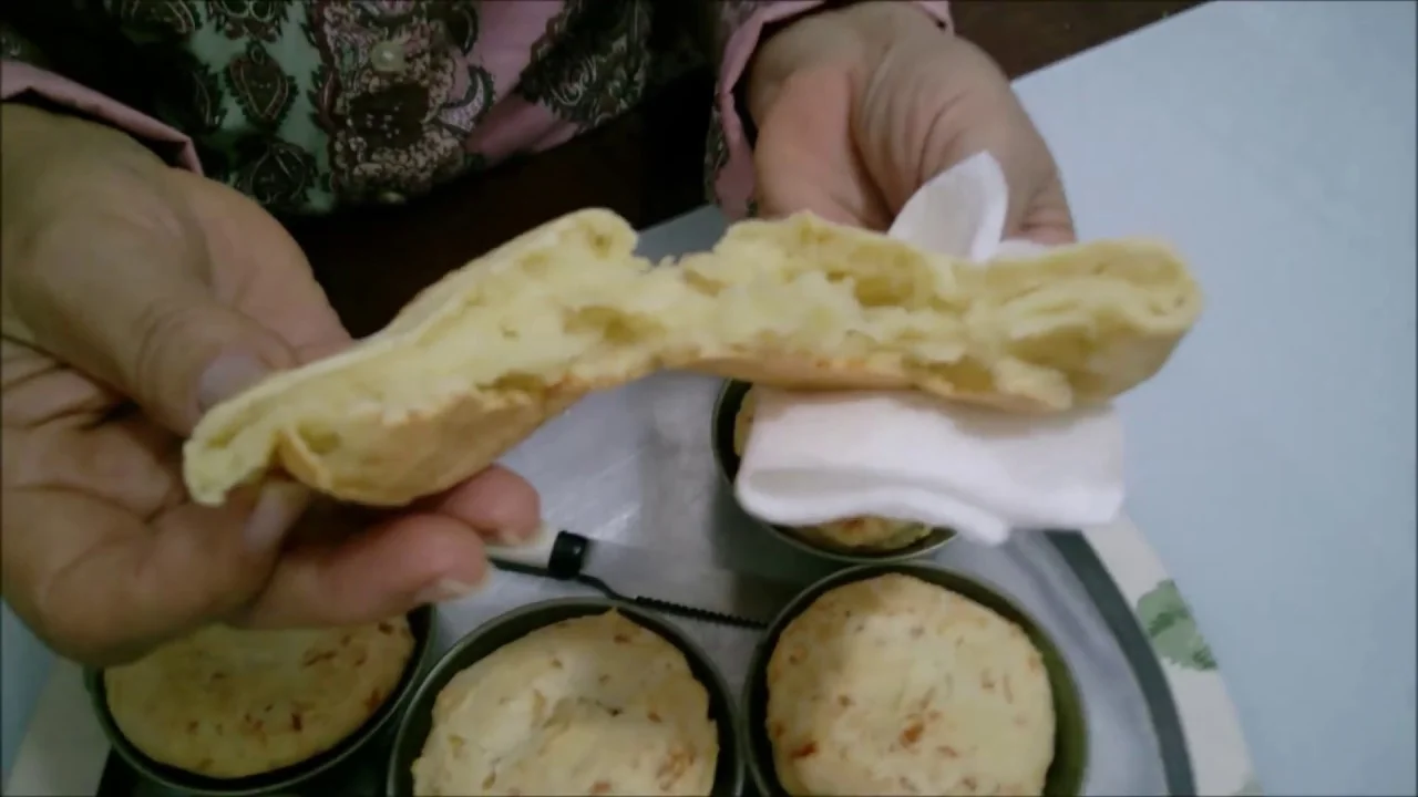 Bolinho de Polvilho com queijo cremoso de Kefir