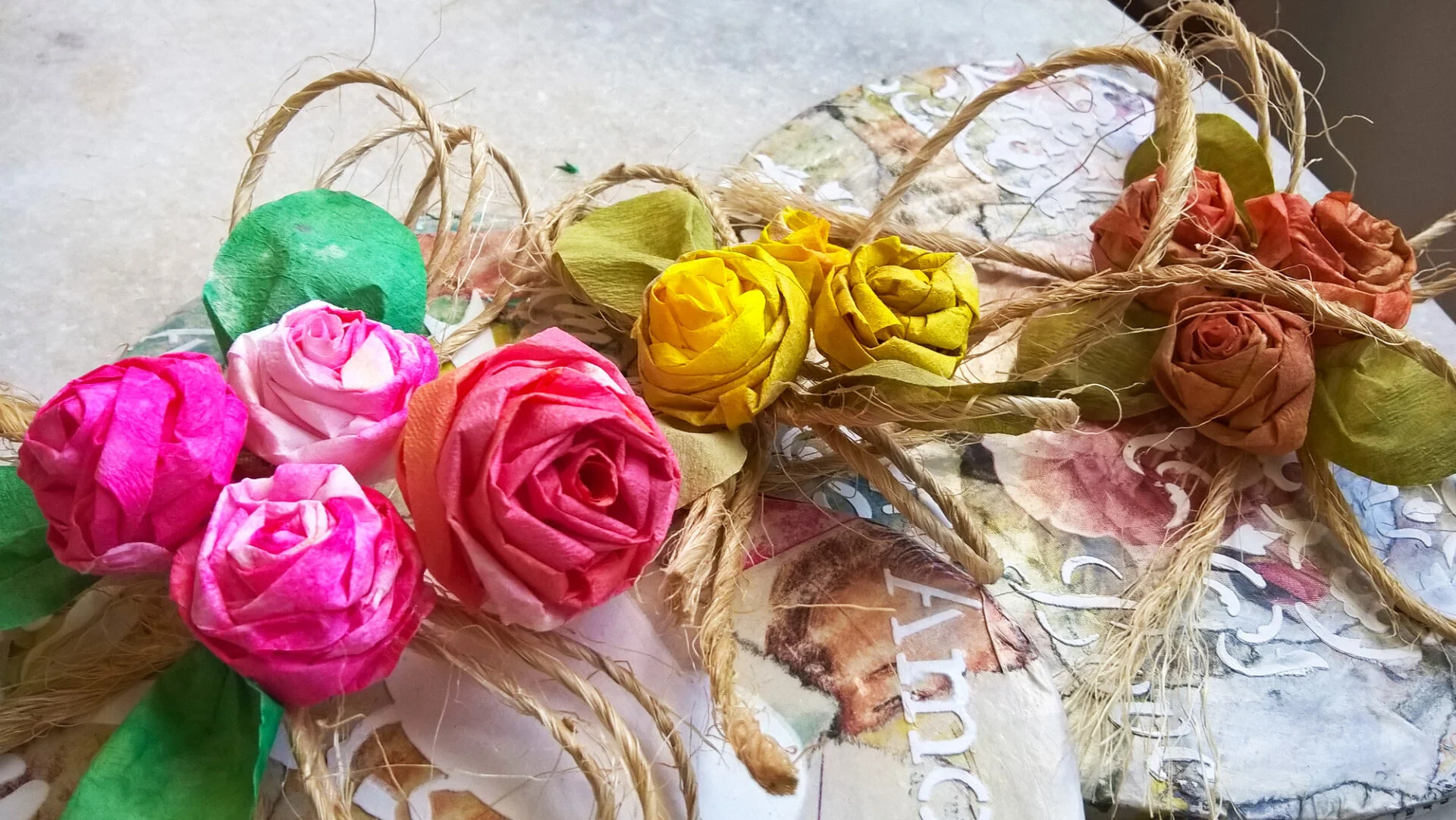 flores de filtro de café