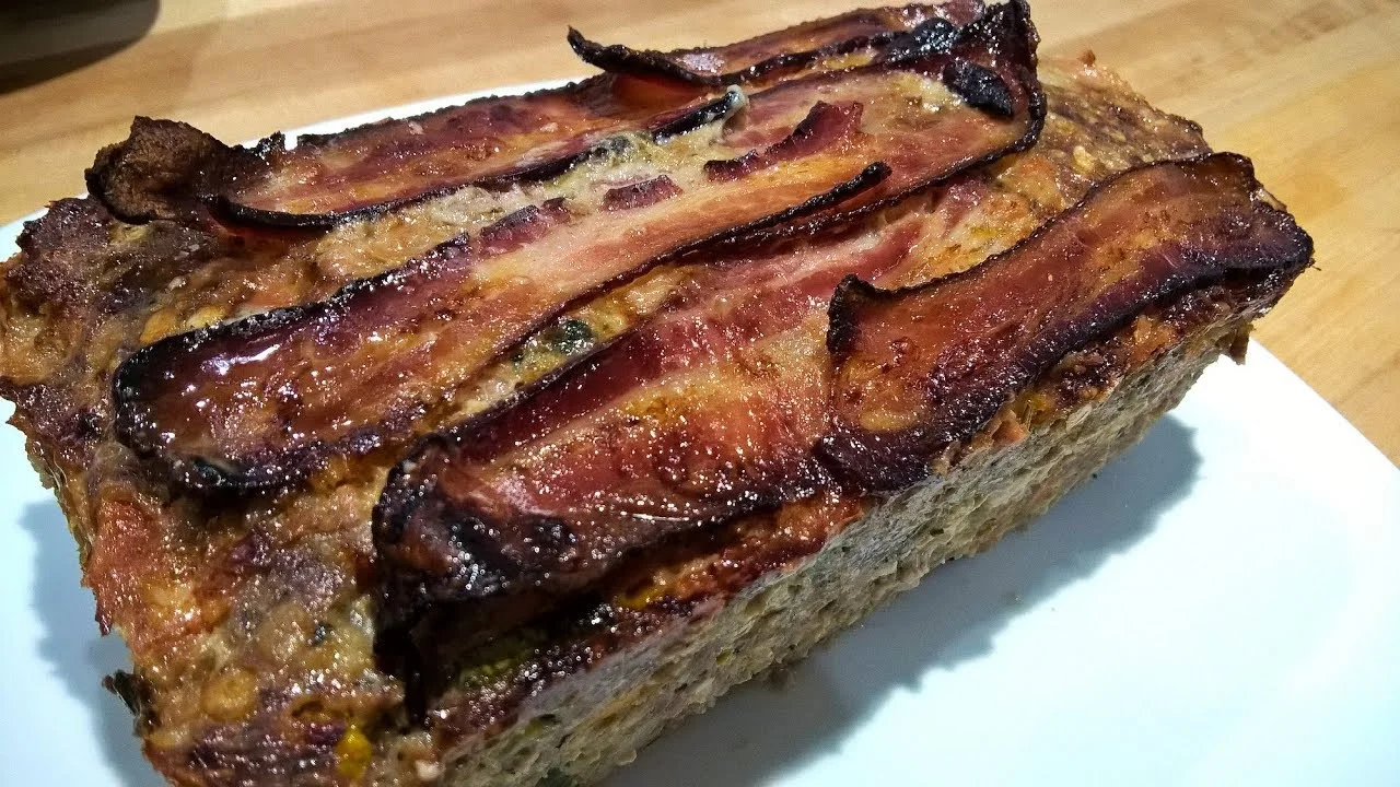 Bolo de Carne Moída com Bacon
