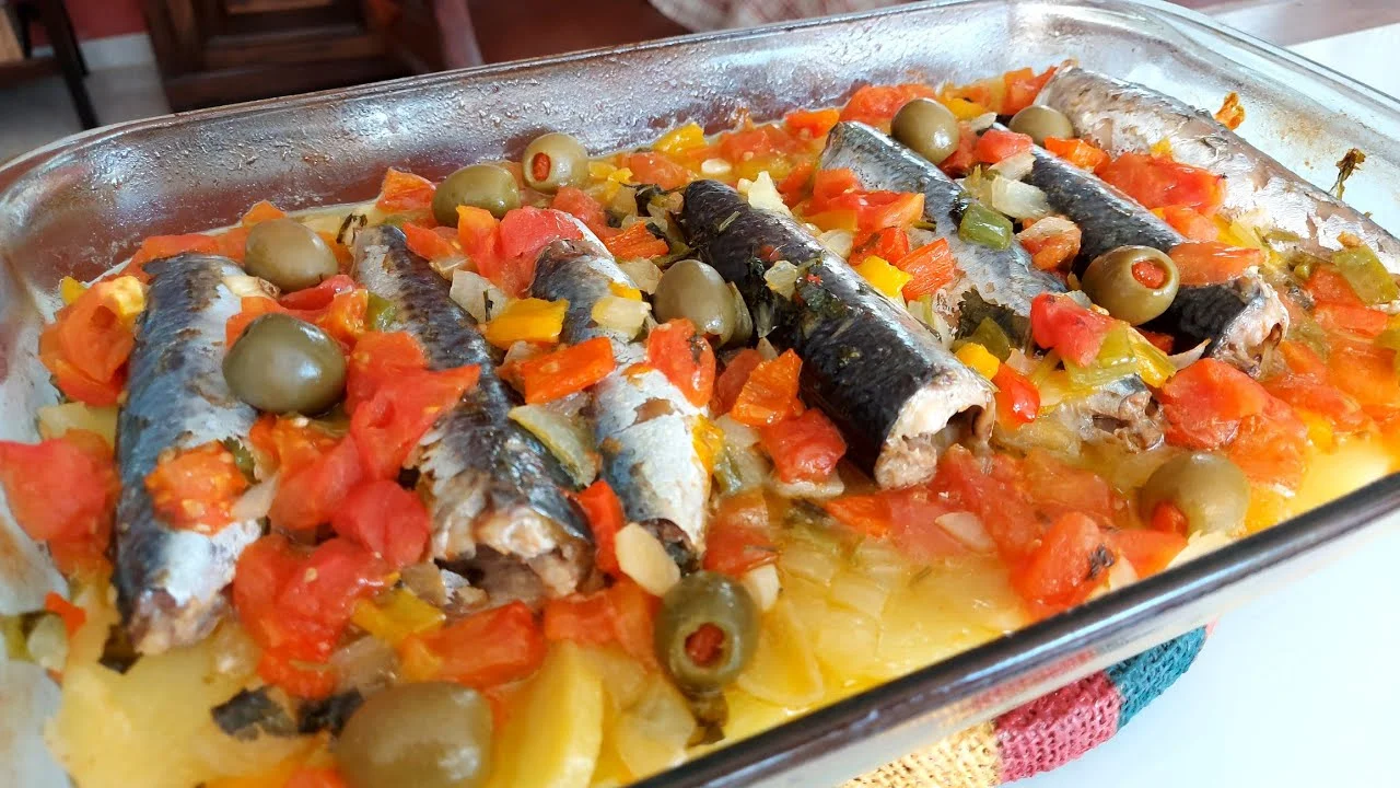 cavalinha ao forno com batatas