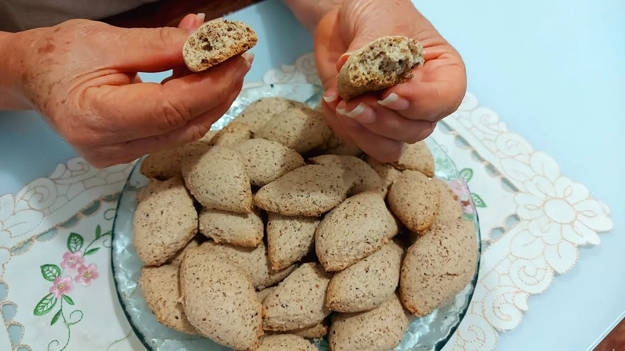 Biscoito de coco com farinha de coco torradinha